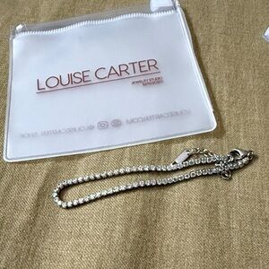 Louise Carter Luna Silver Rhinestone Bracelet